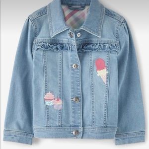 Gymboree Girls Cupcake Ice cream Denim Jacket